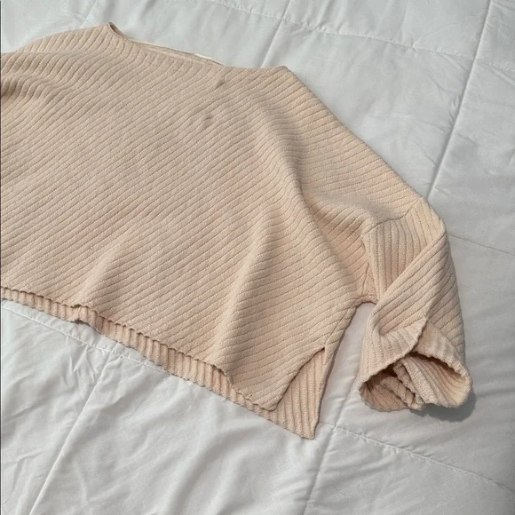 Free People Cream Textured Knit Top - Picture 3 of 5